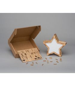 Anpassbarer Stern mit Buchstaben-Set – USB-Anschluss