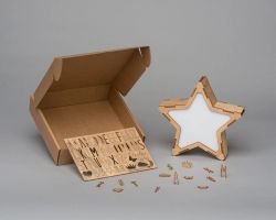 Estrella personalitzable amb kit de lletres - Dual (piles i corrent)