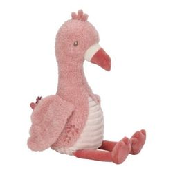 Flamenco de peluche 35cm Safari Little Dutch