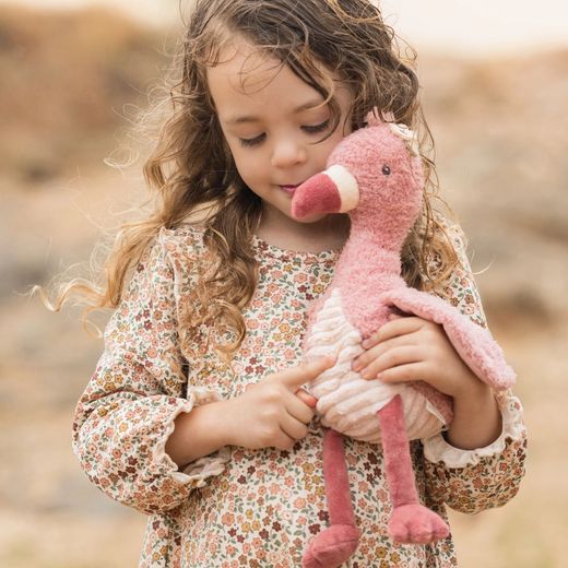 Flamenc de peluix 35cm Safari Little Dutch
