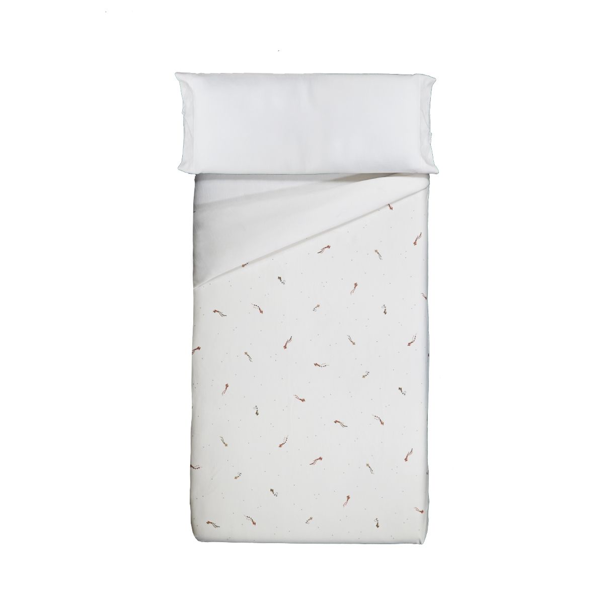 Funda nórdica para cuna/maxicuna estampada algodón orgánico - Sonpetit Cometas