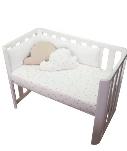 Bedruckter Bettbezug für Mini-Kinderbett, Bio-Baumwolle - Sonpetit