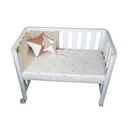 Bedruckter Bettbezug für Mini-Kinderbett, Bio-Baumwolle - Sonpetit
