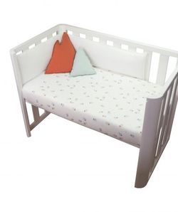 Bedruckter Bettbezug für Mini-Kinderbett, Bio-Baumwolle - Sonpetit