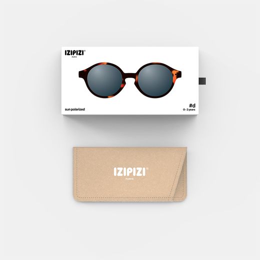 Lunettes de soleil Izipizi pour bébés, modèle D (0 à 3 ans) - Écaille de tortue