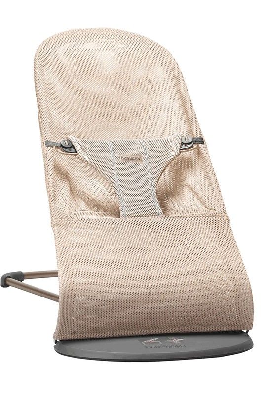 Hamaca Bliss Mesh BabyBjörn Chasis Gris Claro/Gris Arena