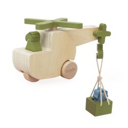 Helicóptero de animales de madera Trixie
