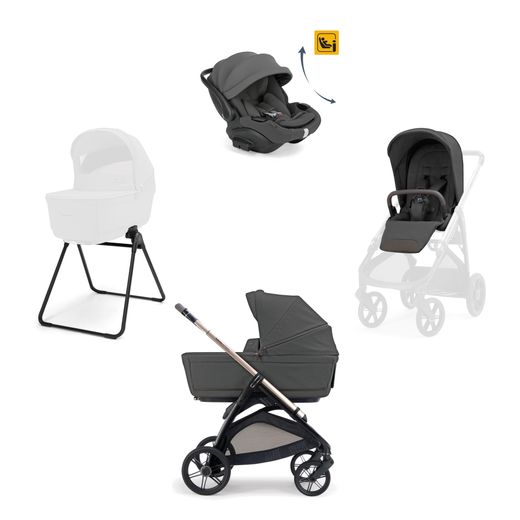 Inglesina Aptica System Quattro con silla de auto Darwin Recline Evo (2026)