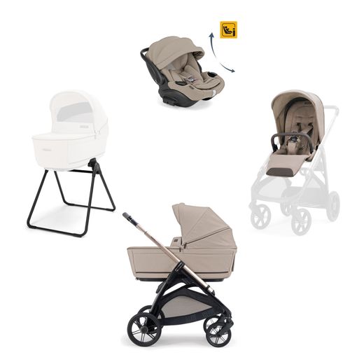 Inglesina Aptica System Quattro con silla de auto Darwin Recline Evo (2026)