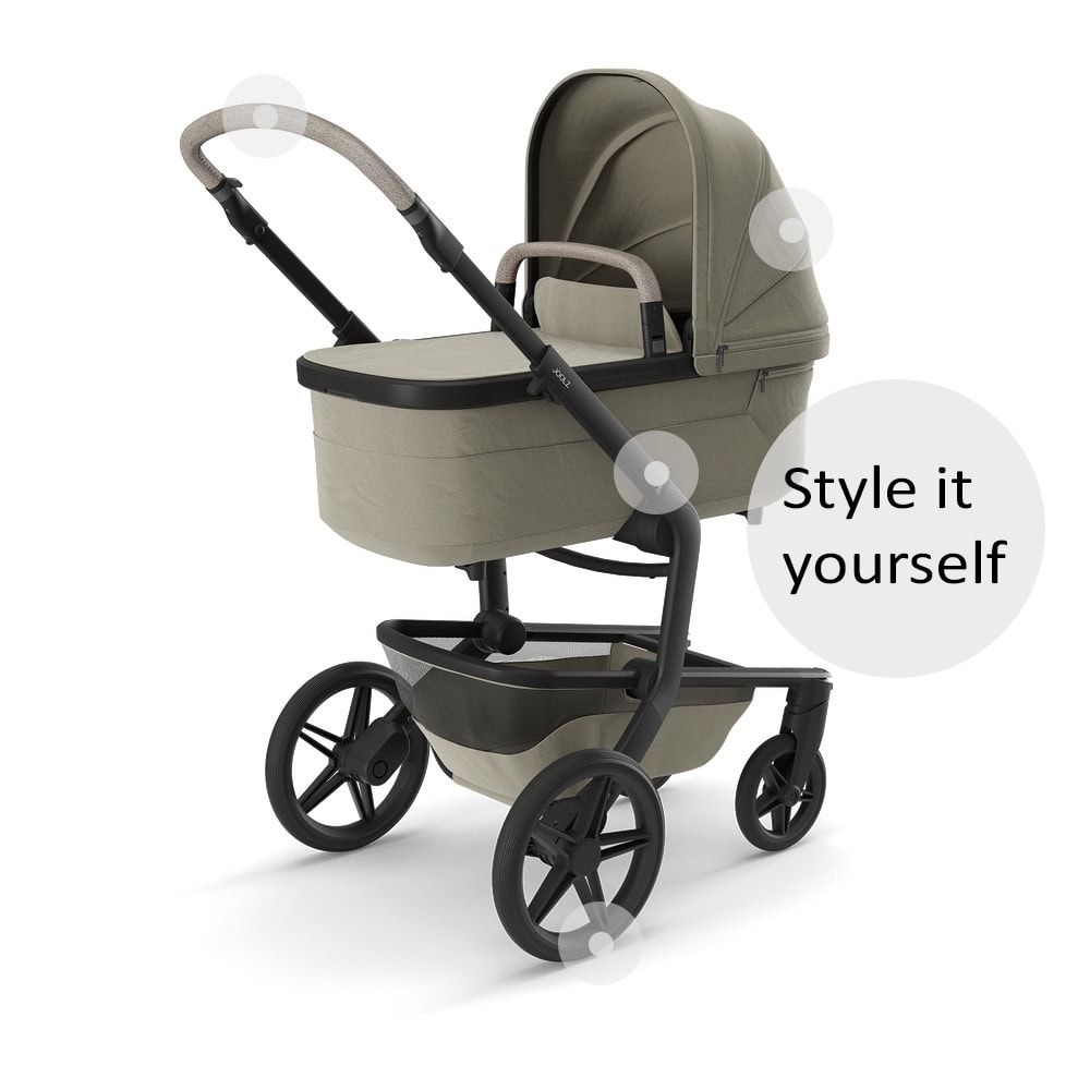 Joolz Day5 - Style it yourself (100% personalizado y exclusivo) Gris / Black reflective / Space Black / Dotted pebble