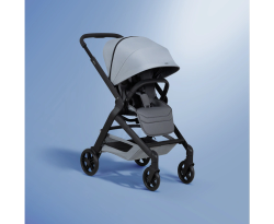 Passeggino Joolz Hub2 completo di navicella, colore grigio lunare speciale.
