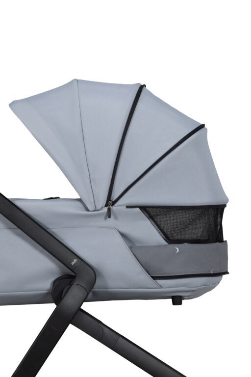 Passeggino Joolz Hub2 completo di navicella, colore grigio lunare speciale.
