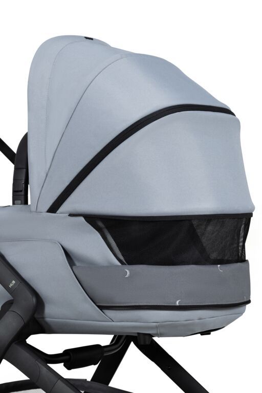 Passeggino Joolz Hub2 completo di navicella, colore grigio lunare speciale.