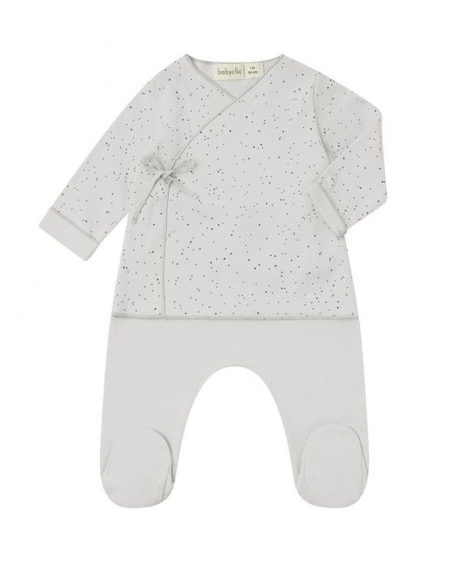 Jubón + Polaina 1 mes (56 cm) Babyclic Lavandda