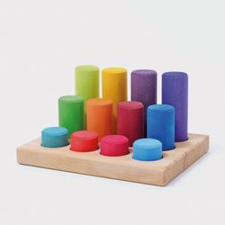 Juego de apilar Small Rainbow Rollers Grimm's