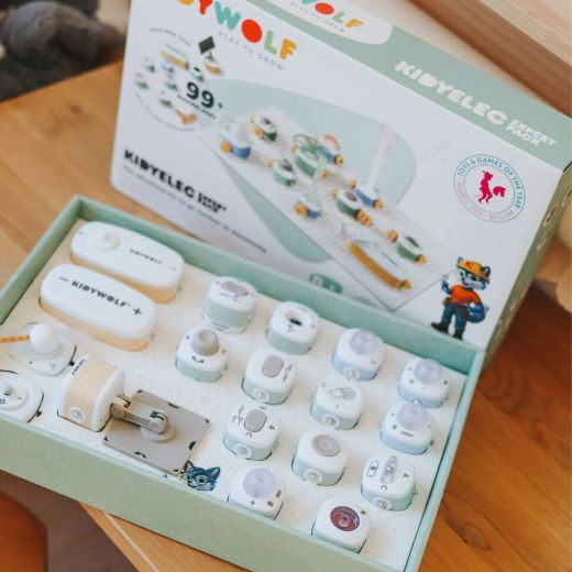 KIDYELEC - Mi primer kit eléctrico - avanzado 18 piezas