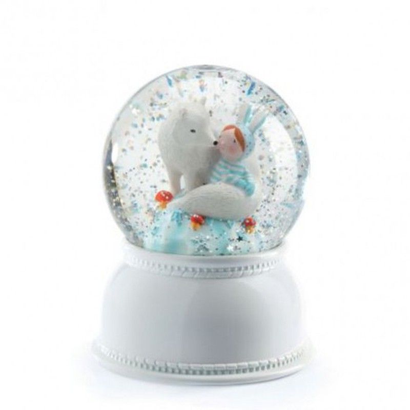 Lámpara bola de nieve Djeco Avión