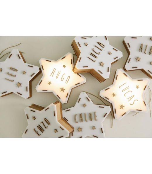 Customizable mini light-up star