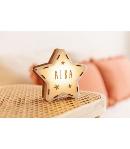 Customizable mini light-up star