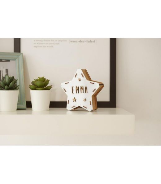 Customizable mini light-up star