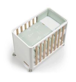 Minicuna 90x50 DOCO Sleeping STYLE con colchón, nórdico, protector y bajera