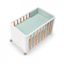 Minicuna 90x50 DOCO Sleeping STYLE con colchón, nórdico, protector y bajera