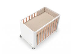 Minicuna 90x50 DOCO Sleeping STYLE con colchón, nórdico, protector y bajera