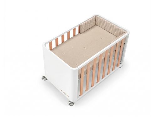 Minicuna 90x50 DOCO Sleeping STYLE con colchón, nórdico, protector y bajera