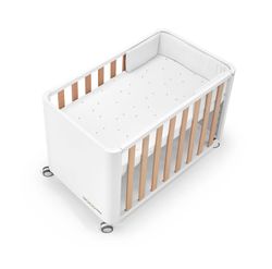 Minicuna 90x50 DOCO Sleeping STYLE con colchón, nórdico, protector y bajera