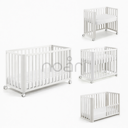 Minicuna DOCO Sleeping PLUS++ Blanco (Estructura con colchón 90x50 incluido)