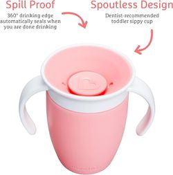 Miracle 360º – Taza antigoteo con asas 200 ml - Munchkin