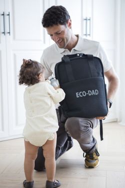 Zaino XL Eco Dad nero per mamma che cammina