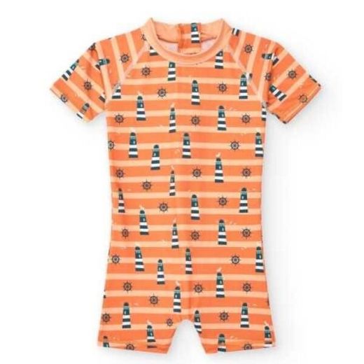 Jumpsuit with UPF 50+ protection, 6-12m BTBOX headlight