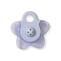 Jouet de dentition à eau "Star" Saro bleu avec hochet
