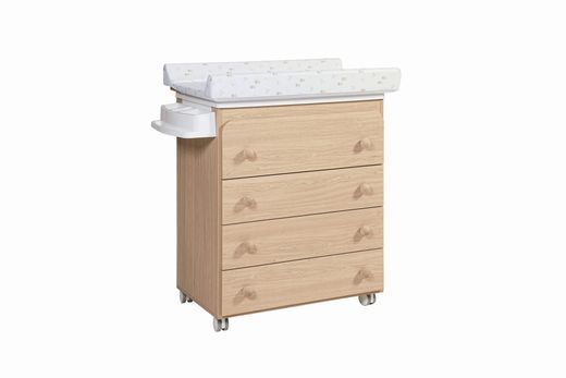 Mueble bañera cambiador cajón redondo Micuna