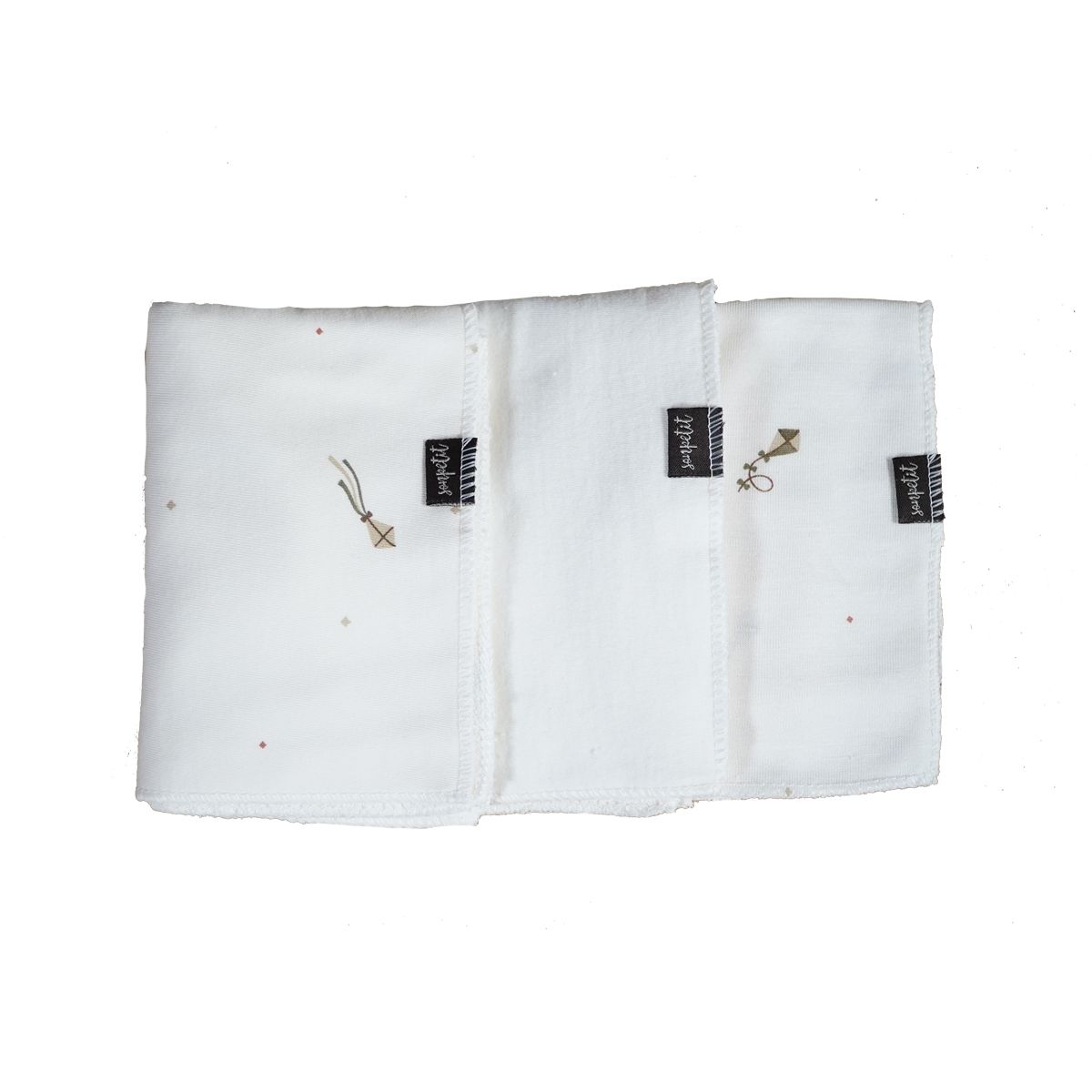 Pack 3 toallitas (2 algodón orgánico y 1 bambú) - Sonpetit Cometas