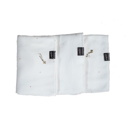Pacote com 3 lenços umedecidos (2 de algodão orgânico e 1 de bambu) - Sonpetit