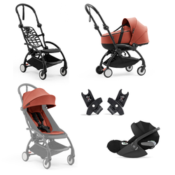 PACK COMPLETO Silla de paseo Stokke YOYO5 con capazo, Cybex Cloud T y color pack 6+