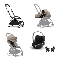 PACOTE COMPLETO Carrinho de bebê Stokke YOYO3 com kit para recém-nascido, Cybex Cloud T e kit de cores 6+