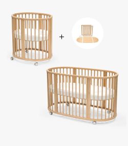 Pack completo Stokke® Sleepi™ V3 (Sleepi Mini, extensión a cama, dos colchones y dos sábanas bajeras)