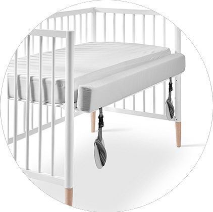 TESORI CO-SLEEPING crib, white (without mattress) (includes Cotinfant co-sleeping kit)