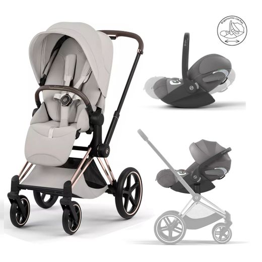 Pack Cybex Priam Style 2-en-1 (con silla y Cloud T Plus)