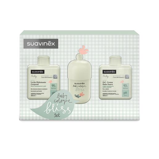 Suavinex baby gift pack (Bliss cologne + Body lotion + Bath gel)