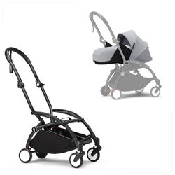 YOYO3 com kit para recém-nascidos 0+ (chassi preto)