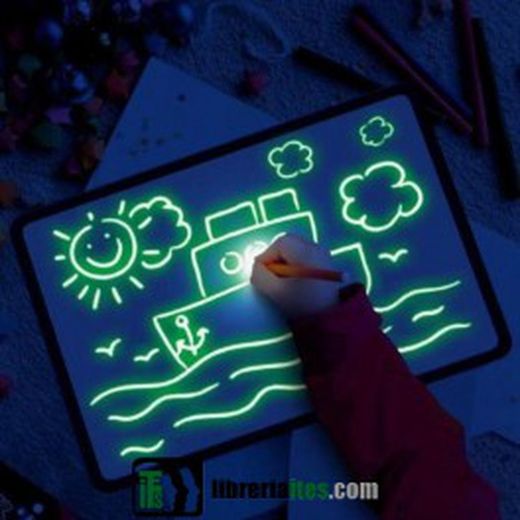 Pizarra Led Fluorescente PintaFluo tamaño A3