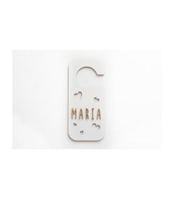 Placa de maçaneta com kit de letras, modelo Hearts
