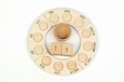 Calendario perpetuo a pedane, cubi e ciotole ITALIANO