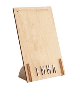 Porta fotos de madera de color madera "pinza" vertical
