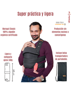 Portabebé Marsupi Plus Gris XXL