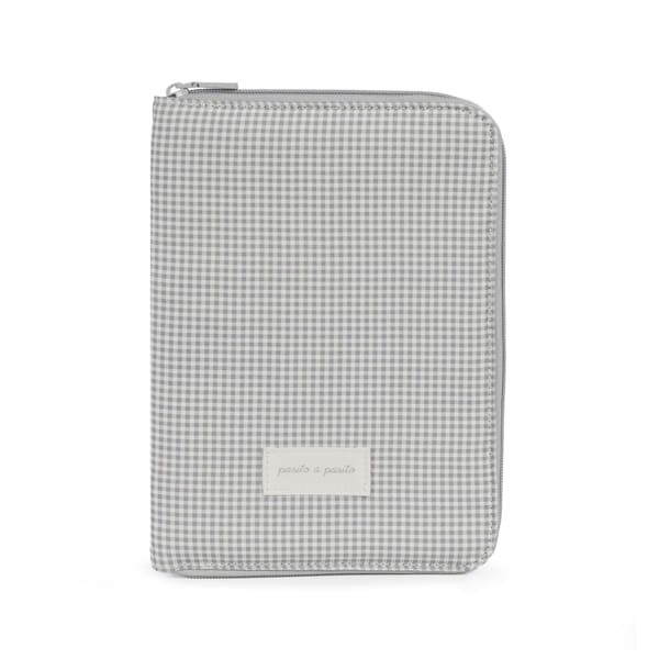 Portadocumentos Little Bloom Pasito a Pasito Flor gris